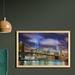 East Urban Home Ambesonne Landscape Wall Art w/ Frame, Manhattan Skyline w/ Brooklyn Bridge & Towers In NYC United States America | Wayfair