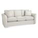 Braxton Culler Bridgeport 85" Flared Arm Sofa w/ Reversible Cushions Polyester in White/Black | 35 H x 85 W x 38 D in | Wayfair