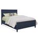 Birch Lane™ Jandre Low Profile Standard Bed Wood/Wicker/Rattan in Blue | 52 H x 66 W x 86 D in | Wayfair 0AC5E1889C144B808CF010D9A20E469A