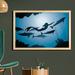 East Urban Home Ambesonne Underwater Wall Art w/ Frame, Mermaid & Dolphins Underwater View Travel Diving Fin Sea Life | Wayfair