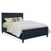 Birch Lane™ Jandre Low Profile Standard Bed Wood/Wicker/Rattan in Blue | 52 H x 76 W x 86 D in | Wayfair DBDF483034CB4E67A7E35F437B8C1AA2