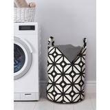 East Urban Home Ambesonne Geometric Laundry Bag Fabric in Black/Gray | 12.99 H x 12.99 W in | Wayfair A10AC407A2F542059E3431ECB8D3161E