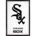 Chicago White Sox 24.25'' x 35.75'' Framed Laces Logo Poster