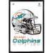 Miami Dolphins 24.25'' x 35.75'' Framed Helmet Poster