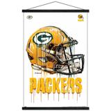 Green Bay Packers 22.4'' x 34'' Magnetic Framed Helmet Poster