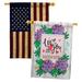 Breeze Decor Decorative Home Decor 2-Sided Polyester 40 x 28 in. House Flag in Blue/Brown/Red | 40 H x 28 W in | Wayfair