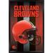 Cleveland Browns 24.25'' x 35.75'' Framed Team Helmet Poster