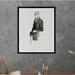 TK Home Gentleman Study Iii - Picture Frame Print Paper in Black/White | 40 H x 32 W x 1.5 D in | Wayfair CM022-40x32-B