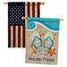 Breeze Decor 2-Sided Polyester 40 x 28 in. House Flag in Blue/Red/White | 40 H x 28 W in | Wayfair BD-SU-HP-106060-IP-BOAA-D-US13-BD