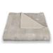 The Holiday Aisle® Trong Church Fleece Throw Microfiber/Fleece/Microfiber/Fleece in Gray/White | 60 H x 50 W in | Wayfair