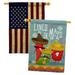 Breeze Decor Chili Pepper Cinco De Mayo 2-Sided Polyester 40 H x 28 W House Flag in Brown/Green | 40 H x 28 W in | Wayfair