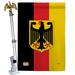 Breeze Decor 2-Sided Polyester 40 x 28 in. Flag Set in Black/Red/Yellow | 40 H x 28 W in | Wayfair BD-CY-HS-108085-IP-BO-02-D-US13-BD