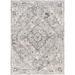 White 36 x 24 x 0.75 in Area Rug - Langley Street® Hodder Oriental Gray/Beige Area Rug Polyester/Polypropylene | 36 H x 24 W x 0.75 D in | Wayfair