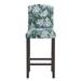 Birch Lane™ Arsdale Stool Wood/Upholstered in Blue/Brown/Green | 19 W x 24 D in | Wayfair 74E4ED23F63640929D16D5054E45755A