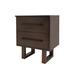 Latitude Run® 2 - Drawer Solid Wood Nightstand Wood in Black/Brown | Wayfair 40B658F0DB294C648BAC2D81EC8C4D69