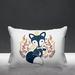 ULLI HOME Felix Rustic Woodland Fox Indoor Throw Pillow Polyester/Polyfill blend | 14 H x 20 W x 4.3 D in | Wayfair