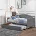 Lark Manor™ Escoba Solid Wood Standard Bed w/ Trundle Wood in Gray | 78.2 W x 42.3 D in | Wayfair 01FB4A3221CE4E37A63E15124ABB8DF1