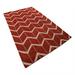 Brown/Red 60 x 0.75 in Area Rug - Corrigan Studio® Premium Quality Geometric Red Biege Hand Knotted Wool Area Rugs Wool | 60 W x 0.75 D in | Wayfair