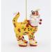 The Holiday Aisle® Whisker Cat Cherry Ornament Ceramic/Porcelain in Yellow | 3 H x 1.25 W x 2.5 D in | Wayfair 48D83E47FC1F43CDA59736A52C452432