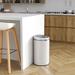 iTouchless Stainless Steel 8 Gallon Motion Sensor Trash Can Stainless Steel in White | 20.25 H x 12.6 W x 11.6 D in | Wayfair MT08RW