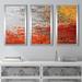 Brayden Studio® John 14:10 the Privilege of Knowing God by Mark Lawrence - 3 Piece Picture Frame Graphic Art /Acrylic in Gray/Orange/Red | Wayfair