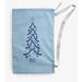 The Holiday Aisle® Sand Tree Christmas Laundry Bag Fabric in White/Blue | 36 H x 28 W in | Wayfair C408A34A176F4F3399FAA31B9A7797DF