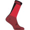 Alpinestars Merino 24 Chaussettes de vélo, noir-rouge, taille S