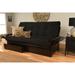 Somette Phoenix Queen-size Storage Futon Set in Espresso Finish with Suede Mattress