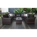 kathy ireland River Brook 9-piece Outdoor Wicker Patio Furniture Set