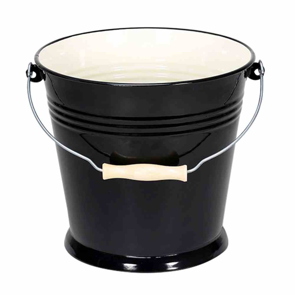 KRÜGER Emaille Triest Eimer "Triest" 10 l Emaille schwarz Image