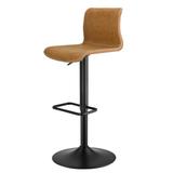 Jayden PU Leather Low back Gaslift Bar Stool (Set of 2) - New Pacific Direct 9300039-309