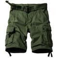 KOCTHOMY Men's Classic Cotton Cargo Shorts Casual Relaxed Fit with Multi Pocket ArmyGreen 30