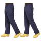 Twin Pack - Endurance Mens Cargo Combat Work Trouser with Knee Pad Pockets and Reinforced Seams (38T, Navy)