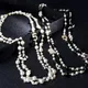 Collier de perles de marque de luxe pour femme collier fleur long 2 couches numéro 5 présidence