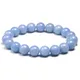 Bracelet en pierre naturelle véritable pour hommes et femmes perles rondes en Angelite bleue du