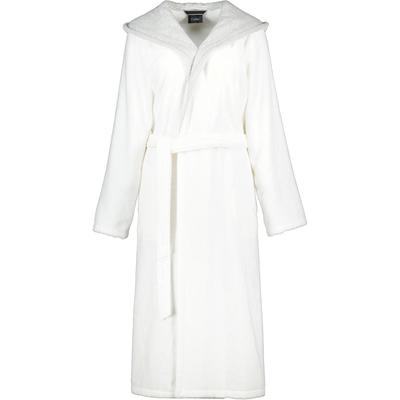 Cawö Bademäntel Damen Kapuze Classic 4345 weiß-silber - 607 XS