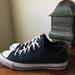 Converse Shoes | Converse All Star Dark Blue /White Sneakers | Color: Blue/White | Size: 9.5