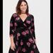 Torrid Dresses | Black Floral Velvet Dress | Color: Black | Size: 1x