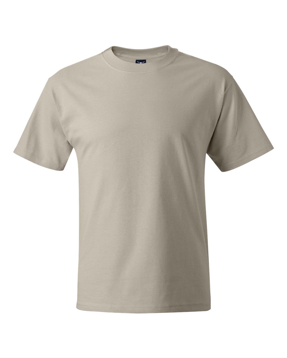 Hanes 5180 Beefy-T-Shirt - Cotton T-Shirt in Sand size 5XL | Ringspun