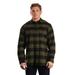 Burnside B8210 Men's Plaid Flannel Shirt in Army/Black size XL 8210