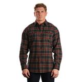 Burnside B8210 Men's Plaid Flannel Shirt in Gray/Red size Medium 8210