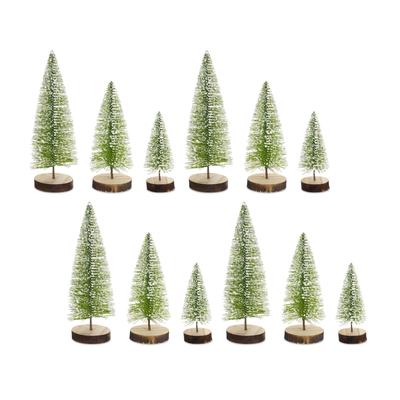 Mini Table Tree (Set of 12) 6.25"H, 9"H, 10.5"H Plastic - 6.75", 9", 10.5" H