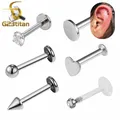 F136 Titanium Labret Stud Jules Rings 16G Piercing Barbell Ear Helix Cartilage Earring Tragus