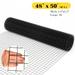 Costway Hardware Cloth 16 Gauge Black Vinyl Coated Welded Wire Mesh