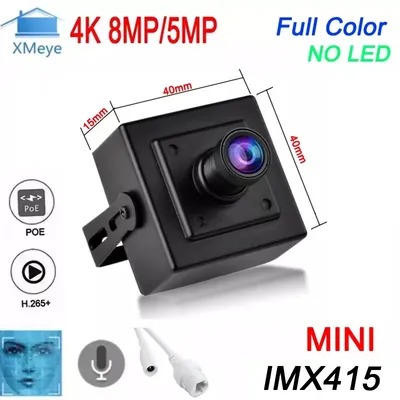 XMeye-Caméra de surveillance IP POE HD 8MP/5MP/4K dispositif de sécurité sans fil avec détection