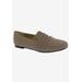 Wide Width Women's Donut Flat by Ros Hommerson in Stone Micro Suede (Size 10 W)