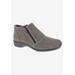 Wide Width Women's Superb Comfort Bootie by Ros Hommerson in Grey Suede (Size 7 1/2 W)