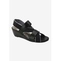 Wide Width Women's Wynona Sandal by Ros Hommerson in Black Combo (Size 7 W)