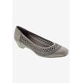Women's Tina Flat by Ros Hommerson in Taupe Laser Stripe (Size 9 1/2 M)