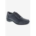 Wide Width Women's Stroll Along Oxford Flat by Ros Hommerson in Black Leather (Size 9 W)